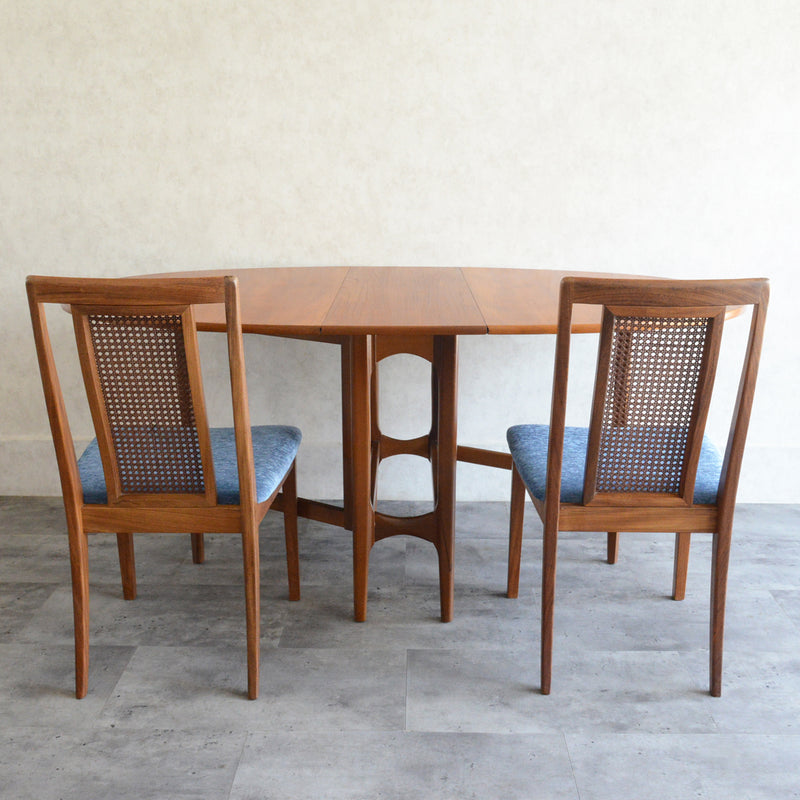 Nathan ネイサン ゲートレッグ ダイニングテーブル 10(オーバル・天板剝離再塗装済）