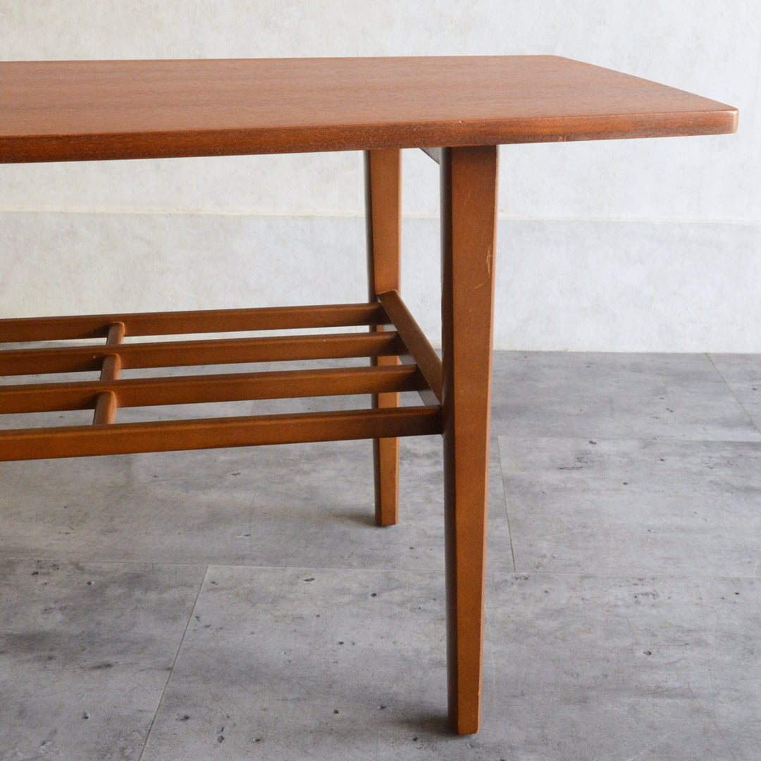 Nathan ネイサン　チークローテーブル41(天板剝離再塗装）