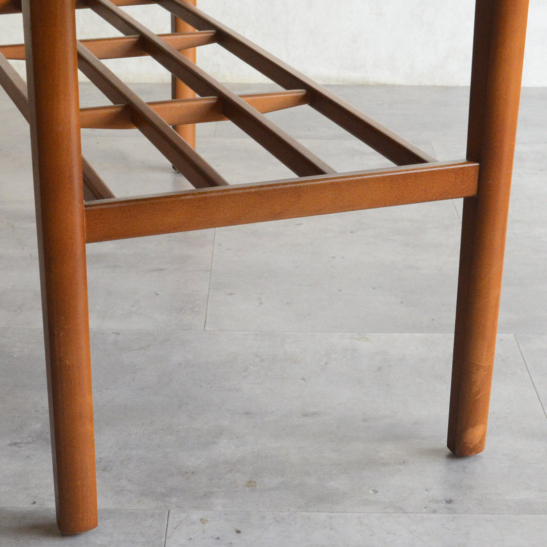 Nathan ネイサン　チークローテーブル41(天板剝離再塗装）