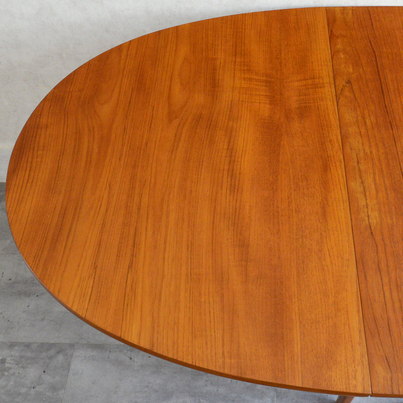 Nathan ネイサン ゲートレッグ ダイニングテーブル 10(オーバル・天板剝離再塗装済）