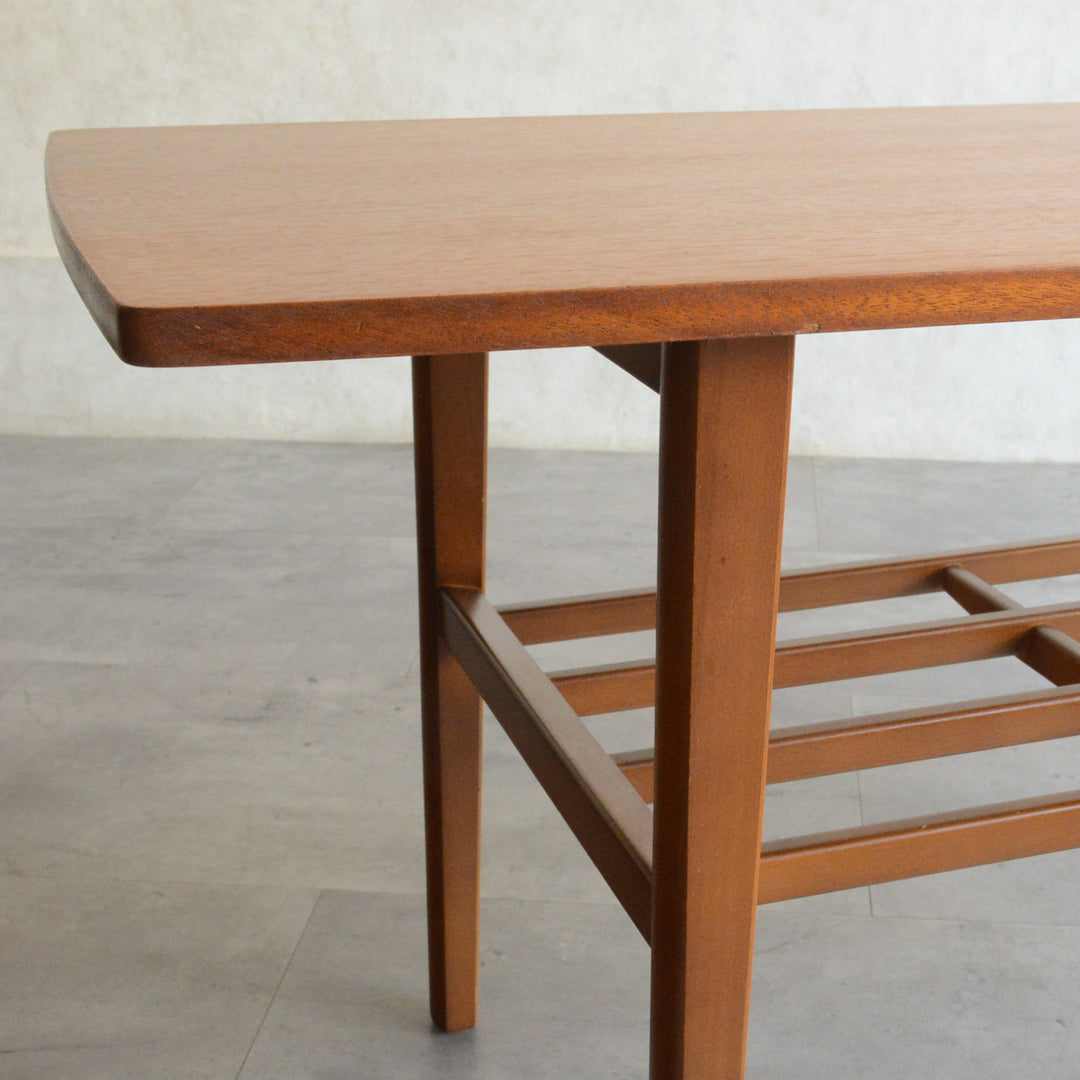 Nathan ネイサン　チークローテーブル41(天板剝離再塗装）