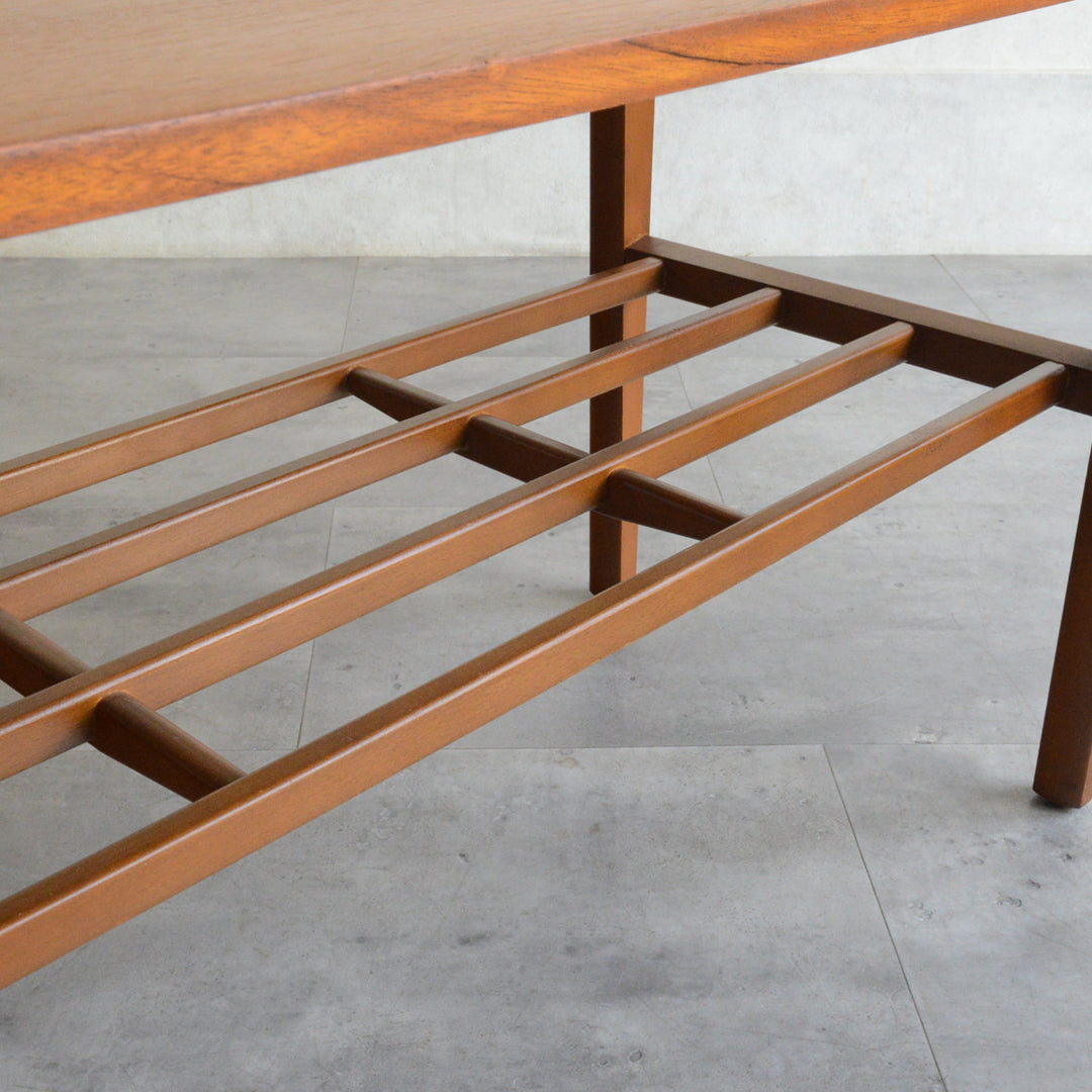 Nathan ネイサン　チークローテーブル41(天板剝離再塗装）