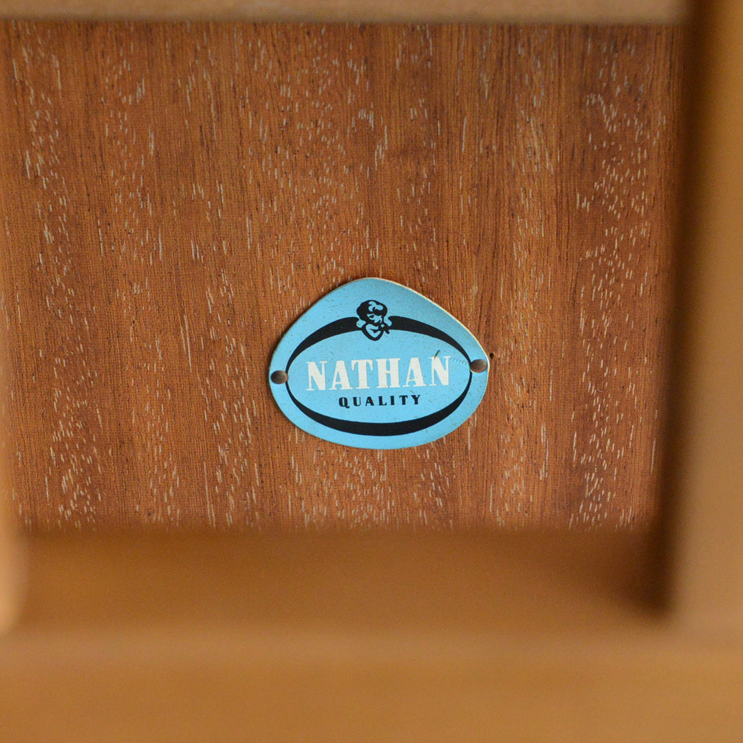 Nathan ネイサン　チークローテーブル41(天板剝離再塗装）