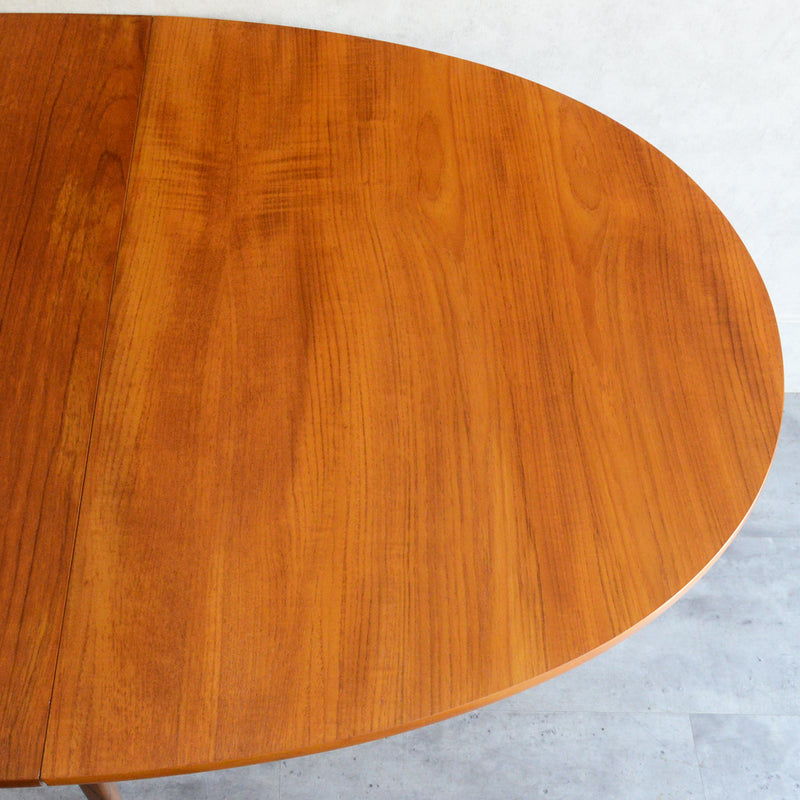 Nathan ネイサン ゲートレッグ ダイニングテーブル 10(オーバル・天板剝離再塗装済）