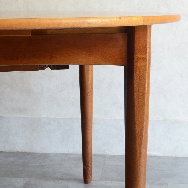 F様見学予約商品  Jentique ジェンティーク  コンパクト エクステンション ラウンドテーブル 02(天板剥離再塗装済)