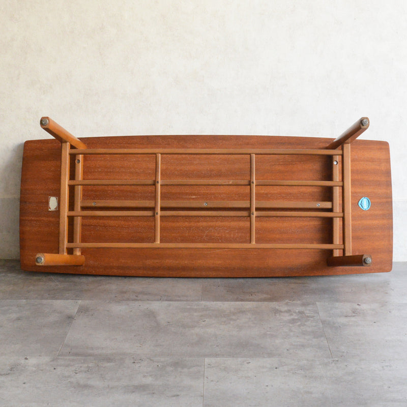 Nathan ネイサン　チークローテーブル41(天板剝離再塗装）