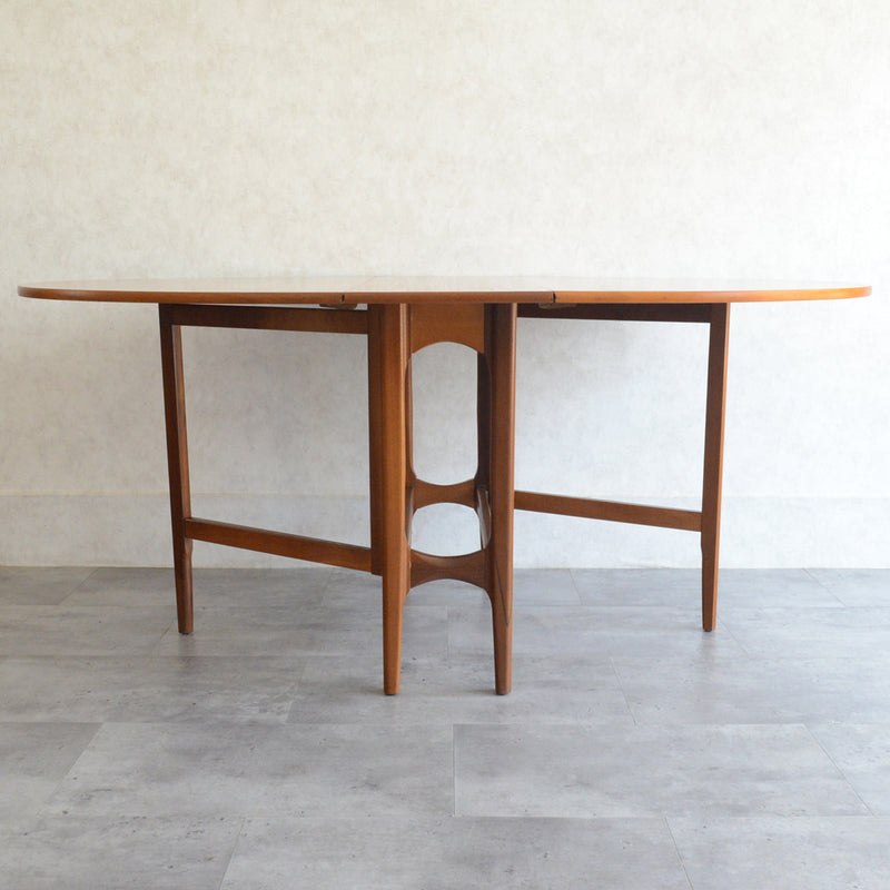 Nathan ネイサン ゲートレッグ ダイニングテーブル 10(オーバル・天板剝離再塗装済）