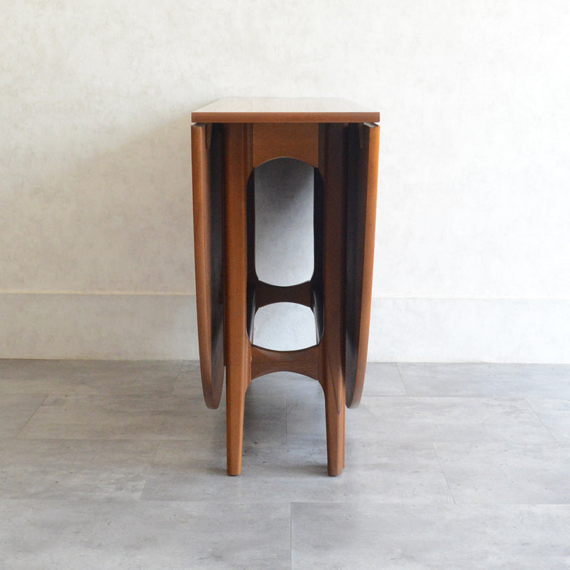 Nathan ネイサン ゲートレッグ ダイニングテーブル 10(オーバル・天板剝離再塗装済）