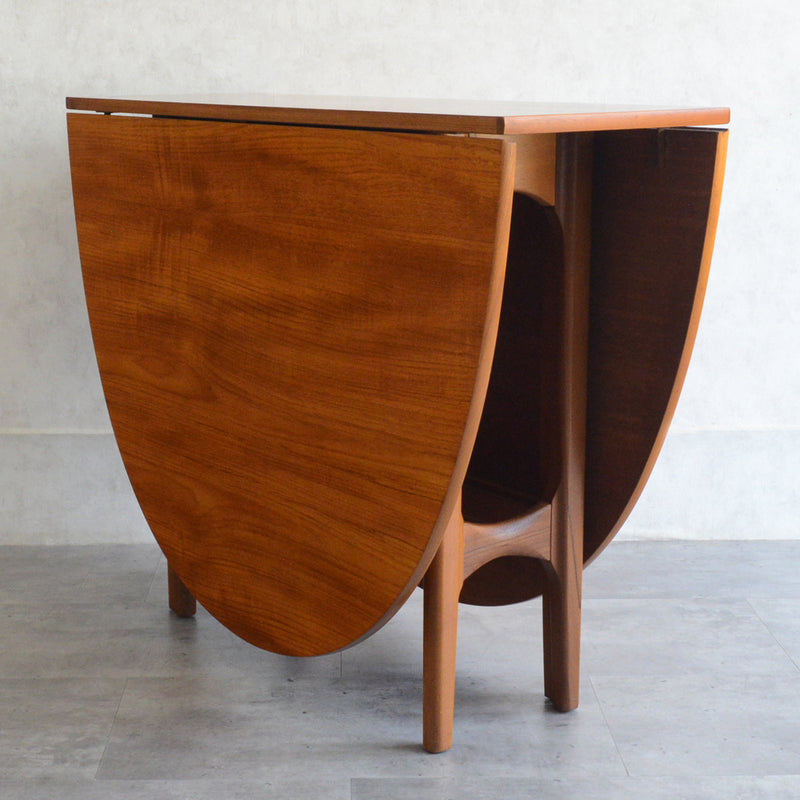 Nathan ネイサン ゲートレッグ ダイニングテーブル 10(オーバル・天板剝離再塗装済）