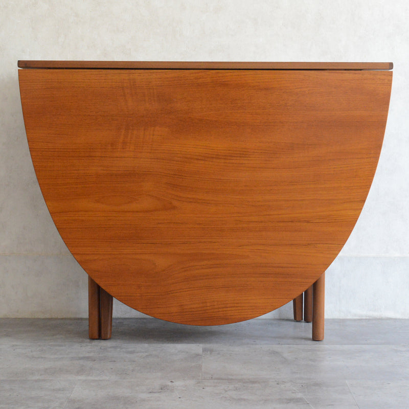 Nathan ネイサン ゲートレッグ ダイニングテーブル 10(オーバル・天板剝離再塗装済）