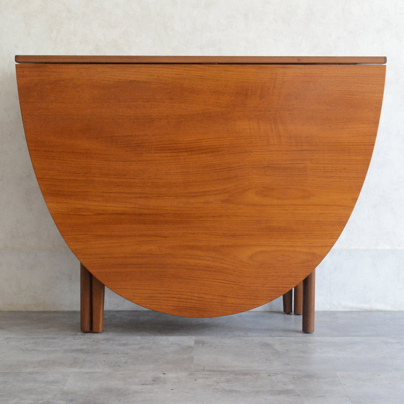 Nathan ネイサン ゲートレッグ ダイニングテーブル 10(オーバル・天板剝離再塗装済）