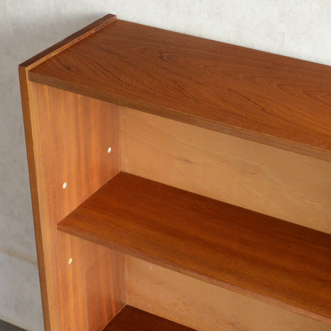 ミッドセンンチュリー ヴィンテージ　ガラスキャビネット 98(木扉付）