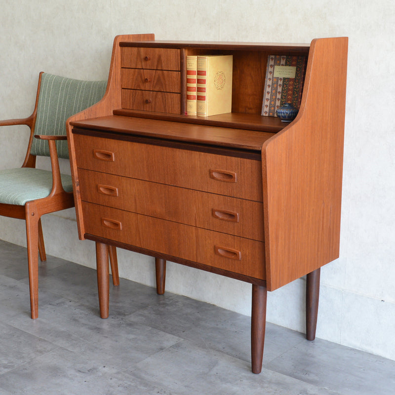 デンマークヴィンテージ　チーク ビューロー /ドレッサー 3-39 (鏡新品交換済)