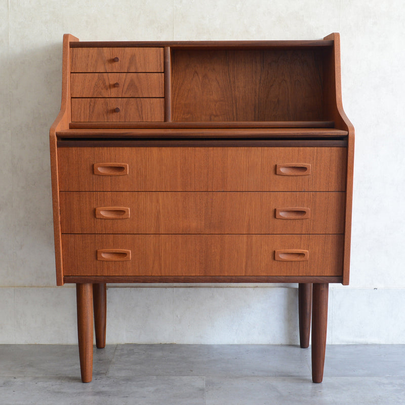 デンマークヴィンテージ　チーク ビューロー /ドレッサー 3-39 (鏡新品交換済)