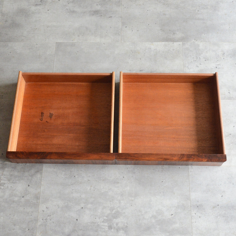 デンマークヴィンテージ ブルータイルトップ ローズウッドチェスト6-73