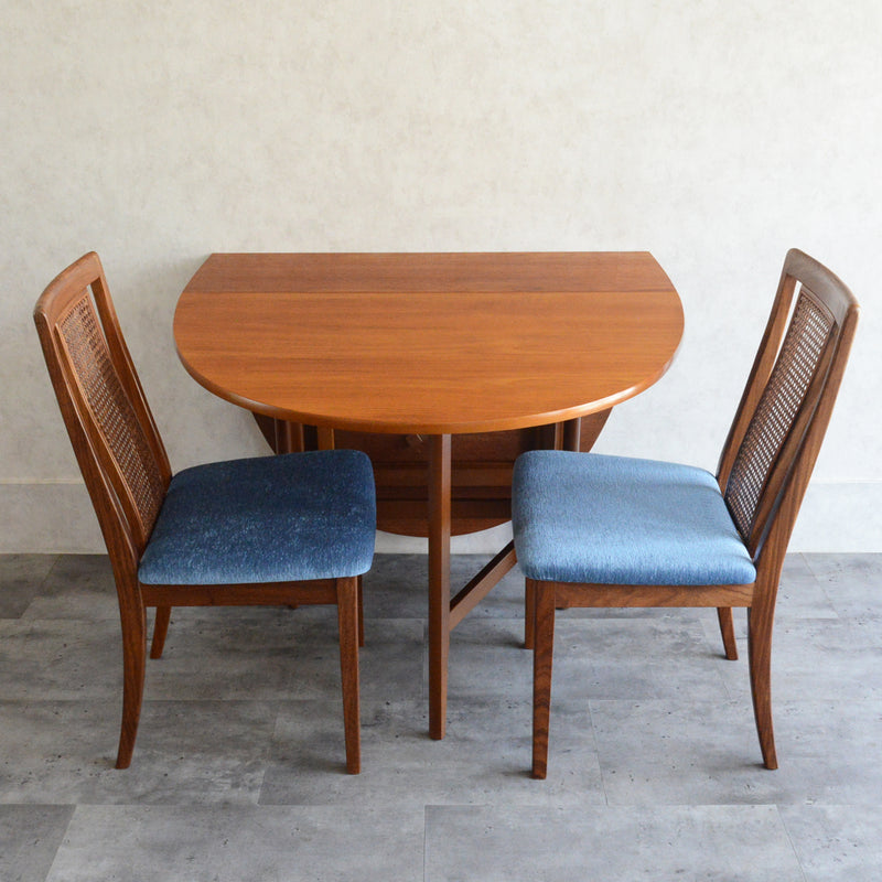 Nathan ネイサン ゲートレッグ ダイニングテーブル 10(オーバル・天板剝離再塗装済）