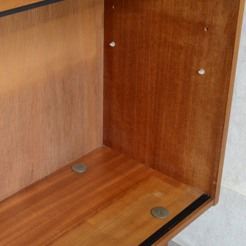 AVALONアバロン ガラスキャビネット56  (抽斗・フラップ扉付）