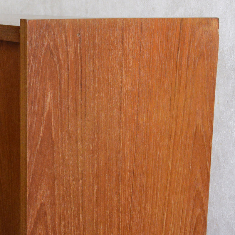 ミッドセンンチュリー ヴィンテージ　ガラスキャビネット 98(木扉付）