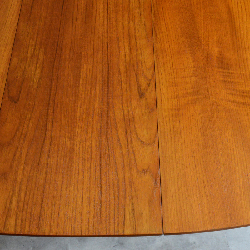 Nathan ネイサン ゲートレッグ ダイニングテーブル 10(オーバル・天板剝離再塗装済）