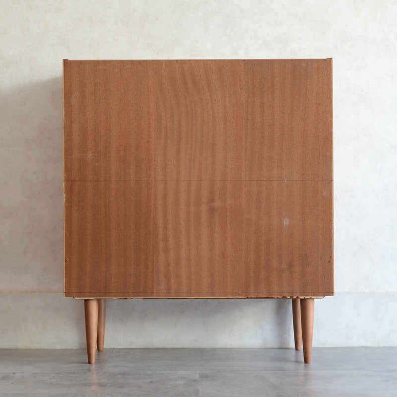 デンマーク ヴィンテージ チーク シェルフ (木扉付）6-69