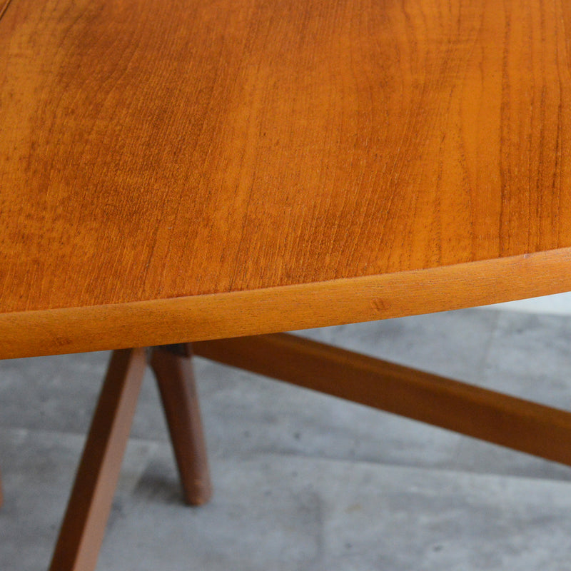 Nathan ネイサン ゲートレッグ ダイニングテーブル 10(オーバル・天板剝離再塗装済）