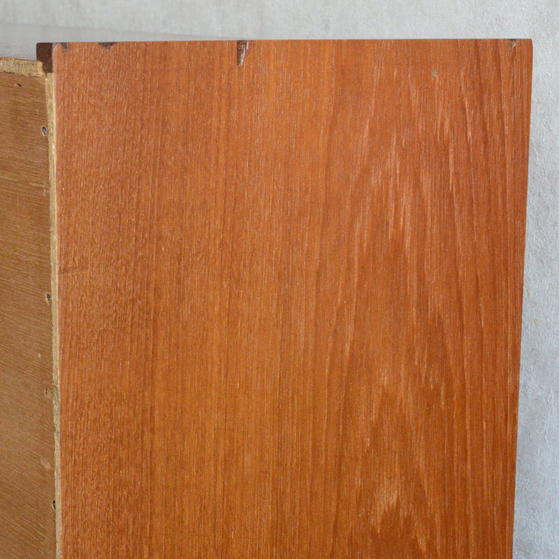 ミッドセンンチュリー ヴィンテージ　ガラスキャビネット 98(木扉付）