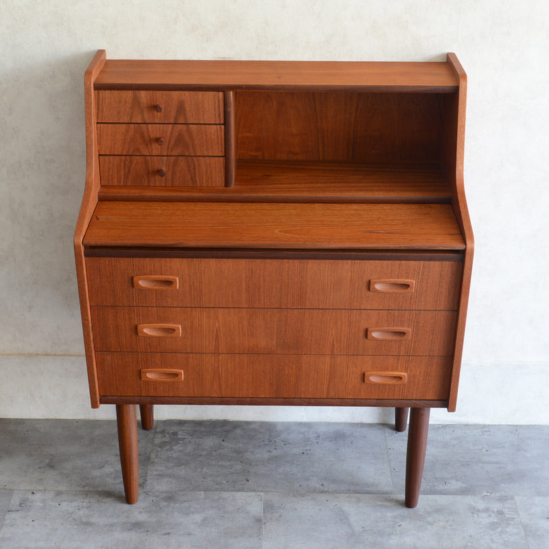 デンマークヴィンテージ　チーク ビューロー /ドレッサー 3-39 (鏡新品交換済)