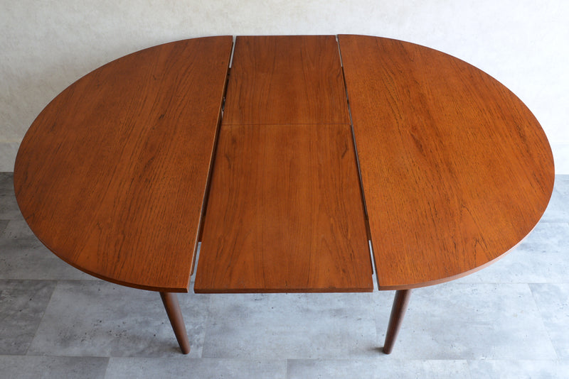 G-PLAN ジープラン コンパクト ラウンドテーブル 79(天板剥離再塗装/エクステンション）