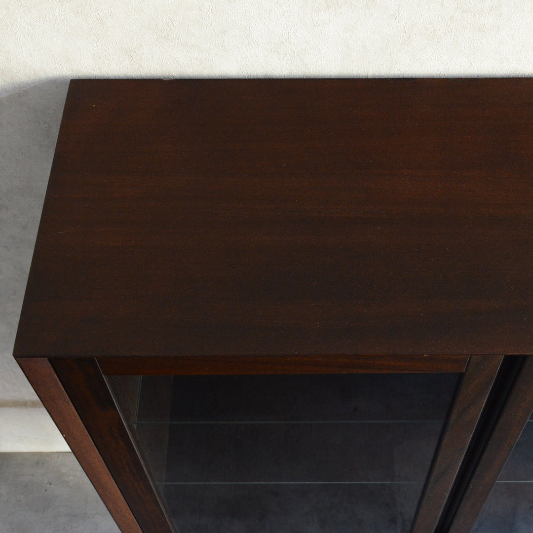 60S ヴィンテージ ガラスキャビネット60(ヘアピンレッグ）