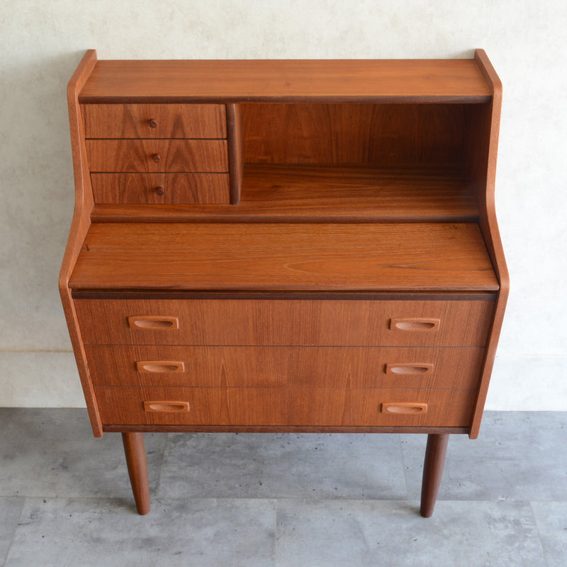 デンマークヴィンテージ　チーク ビューロー /ドレッサー 3-39 (鏡新品交換済)