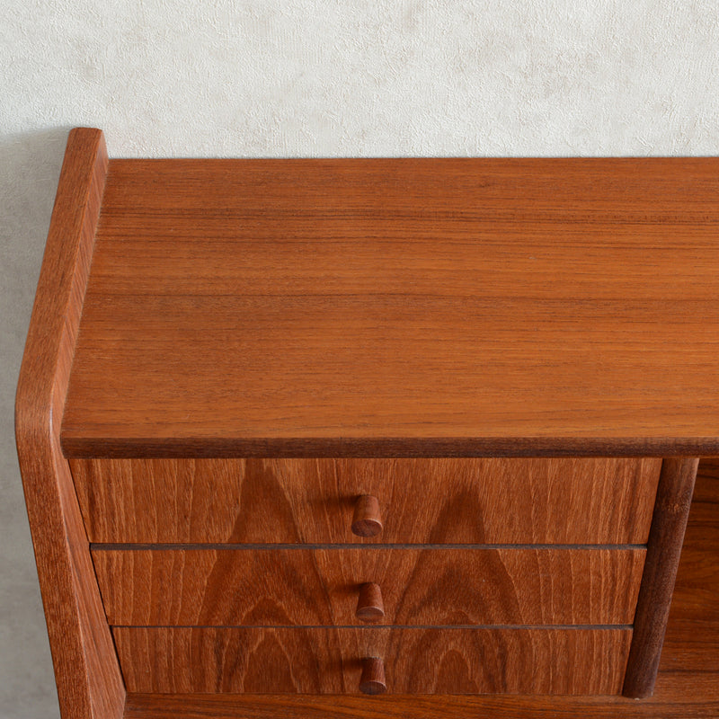 デンマークヴィンテージ　チーク ビューロー /ドレッサー 3-39 (鏡新品交換済)