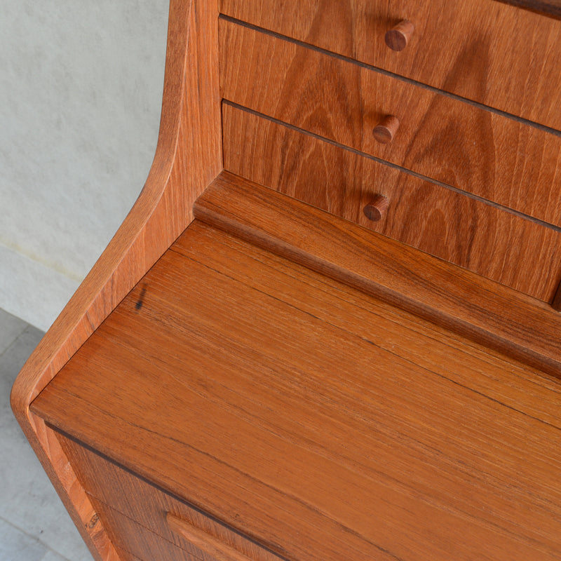 デンマークヴィンテージ　チーク ビューロー /ドレッサー 3-39 (鏡新品交換済)