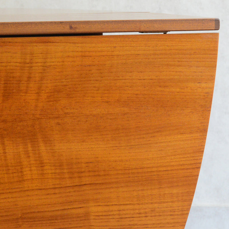 Nathan ネイサン ゲートレッグ ダイニングテーブル 10(オーバル・天板剝離再塗装済）