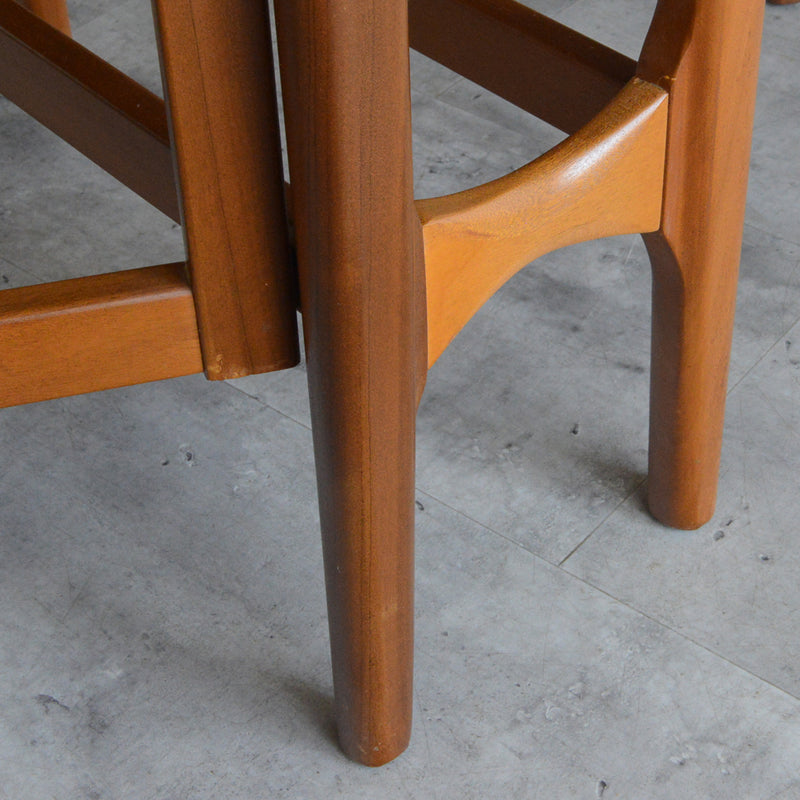 Nathan ネイサン ゲートレッグ ダイニングテーブル 10(オーバル・天板剝離再塗装済）