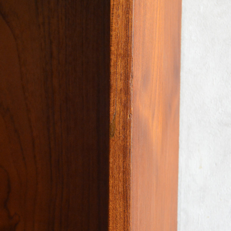 デンマーク ヴィンテージ チーク シェルフ (木扉付）6-69