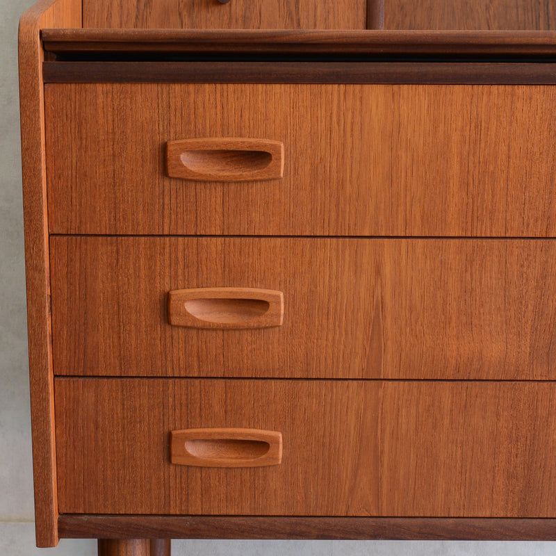 デンマークヴィンテージ　チーク ビューロー /ドレッサー 3-39 (鏡新品交換済)