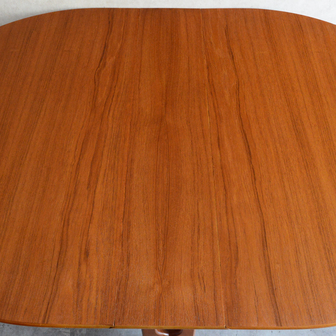 Jentique ジェンティーク　ゲートレッグテーブル 45（オーバル・天板剝離再塗装済）