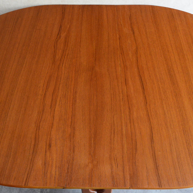 Jentique ジェンティーク　ゲートレッグテーブル 45（オーバル・天板剝離再塗装済）