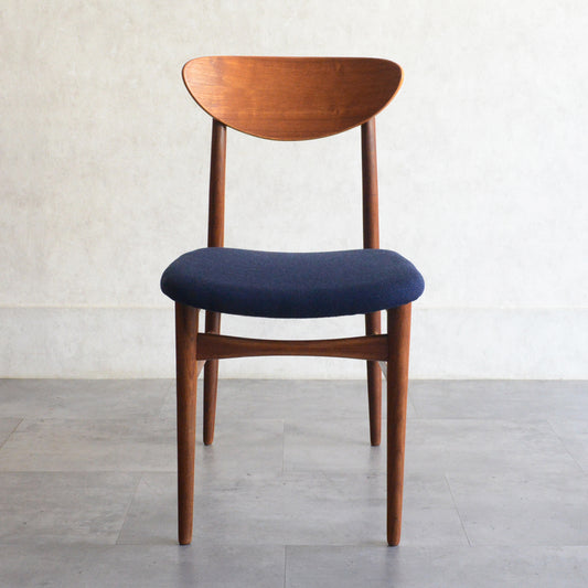 デンマークヴィンテージ チークダイニングチェア5-149 （ネイビー）