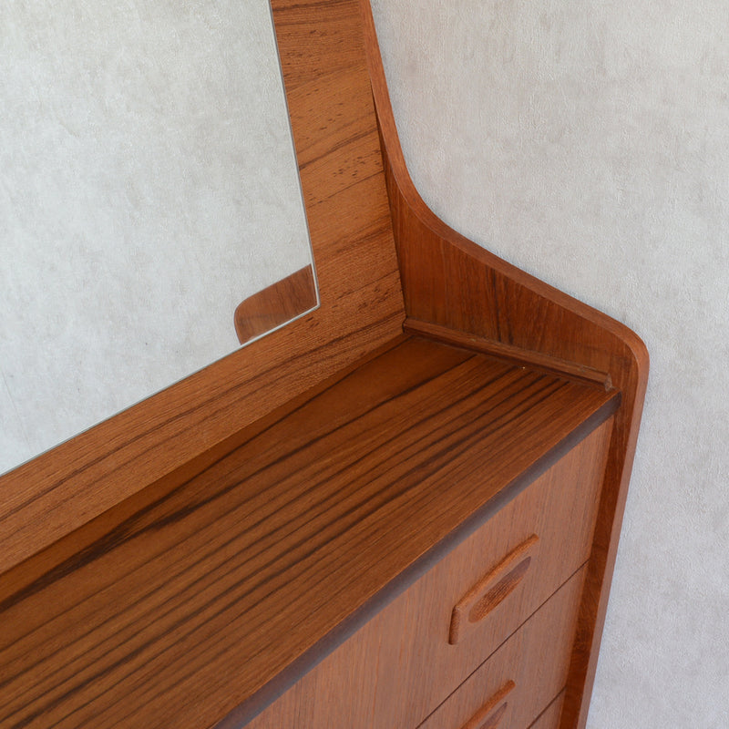 デンマークヴィンテージ　チーク ビューロー /ドレッサー 3-39 (鏡新品交換済)