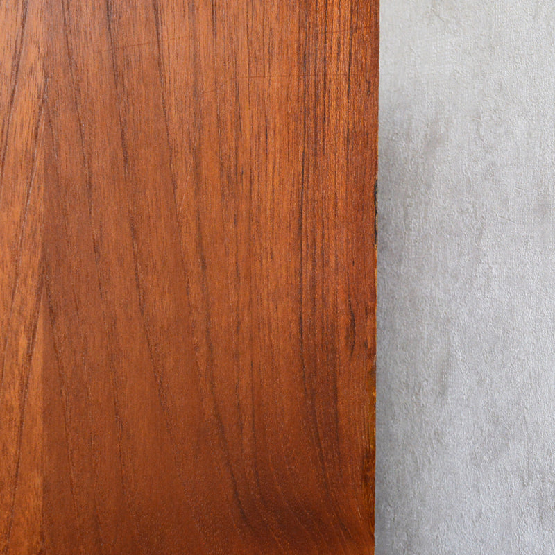 デンマーク ヴィンテージ チーク シェルフ (木扉付）6-69