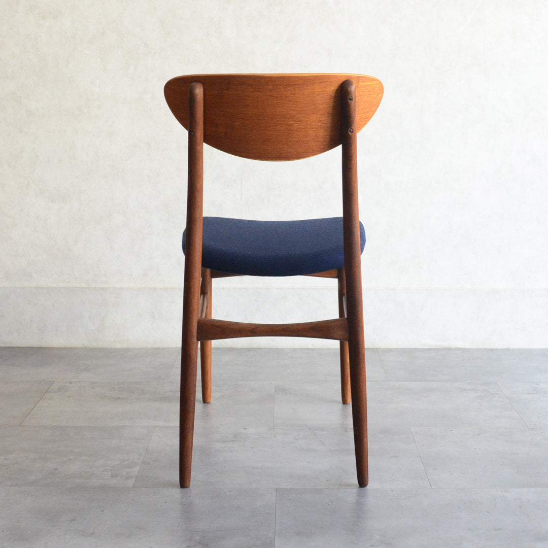 デンマークヴィンテージ チークダイニングチェア5-149 （ネイビー）