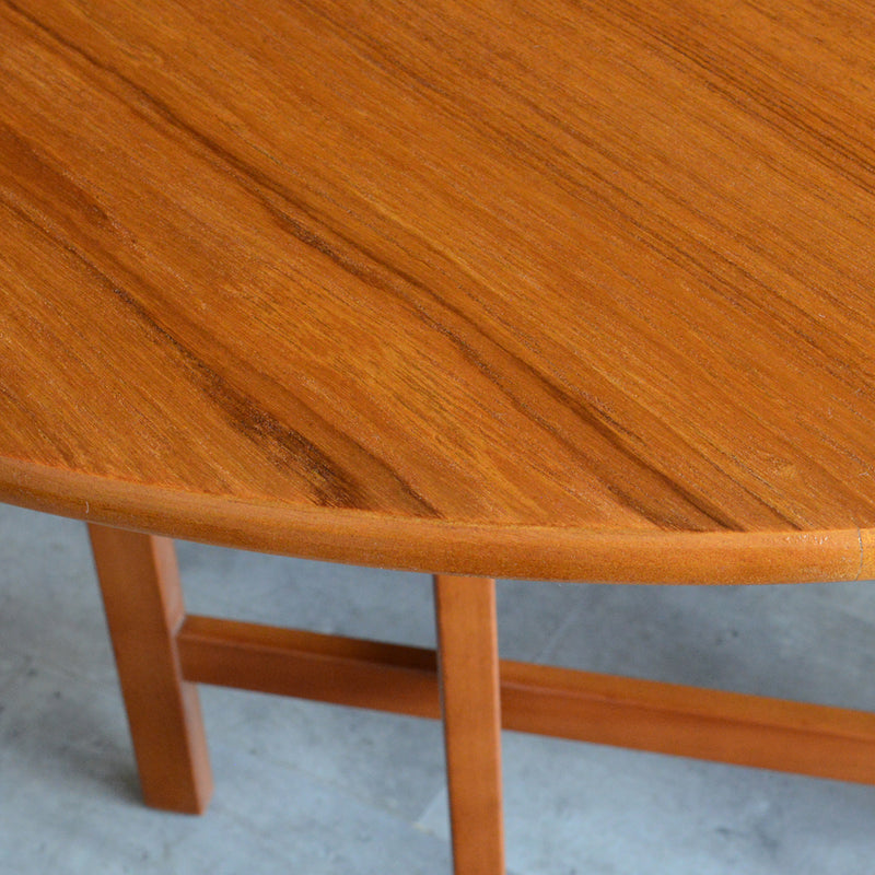 Jentique ジェンティーク　ゲートレッグテーブル 45（オーバル・天板剝離再塗装済）