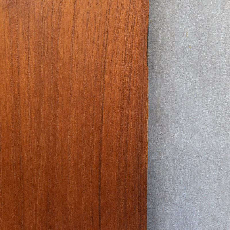 デンマーク ヴィンテージ チーク シェルフ (木扉付）6-69