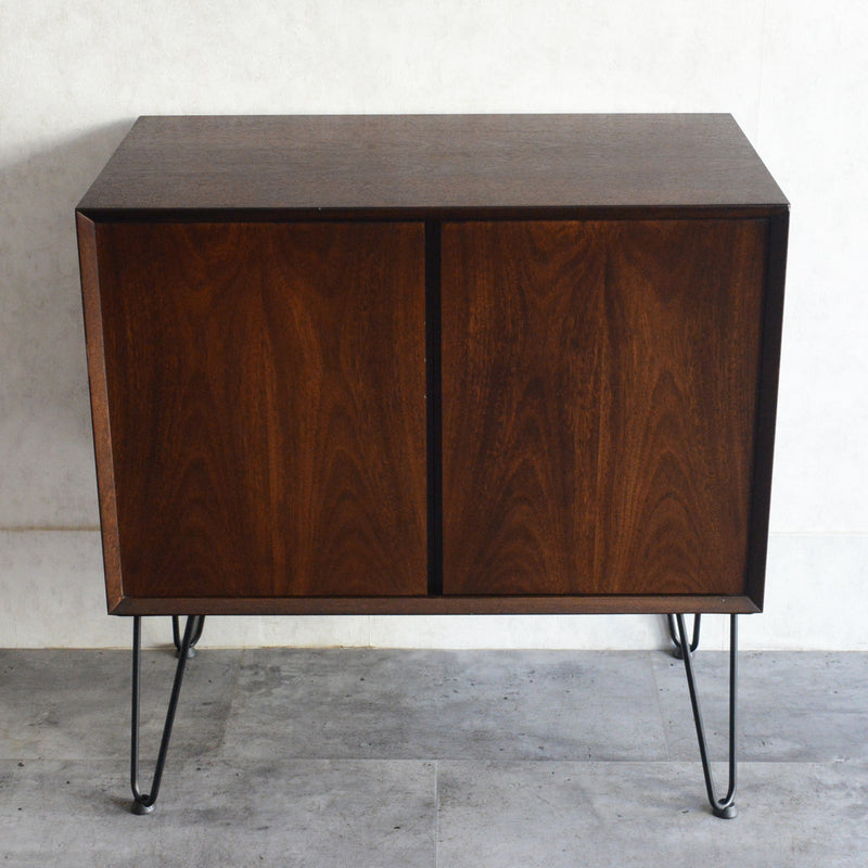 60S ヴィンテージ  チークキャビネット05(ヘアピンレッグ）