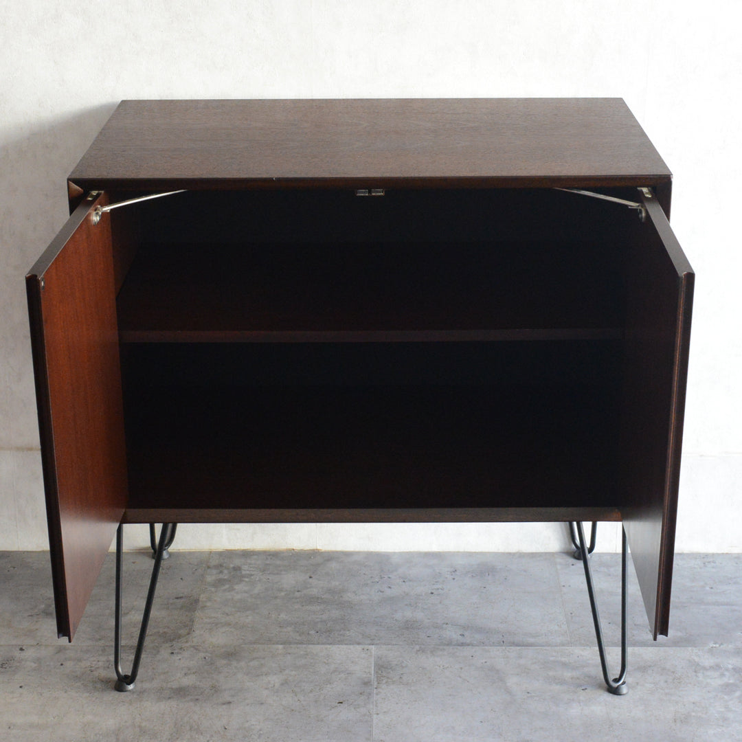 60S ヴィンテージ  チークキャビネット05(ヘアピンレッグ）