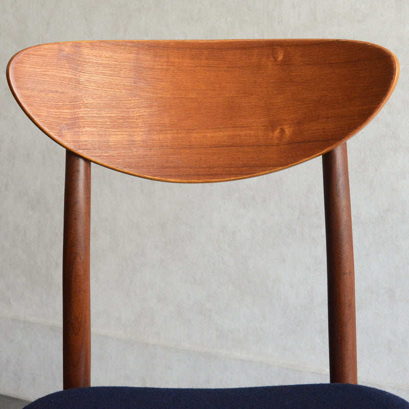 デンマークヴィンテージ チークダイニングチェア5-149 （ネイビー）