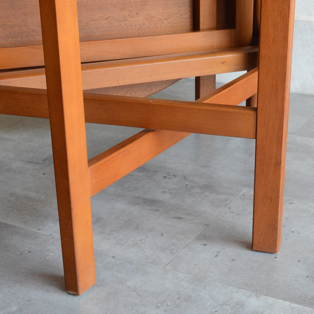 Jentique ジェンティーク　ゲートレッグテーブル 45（オーバル・天板剝離再塗装済）