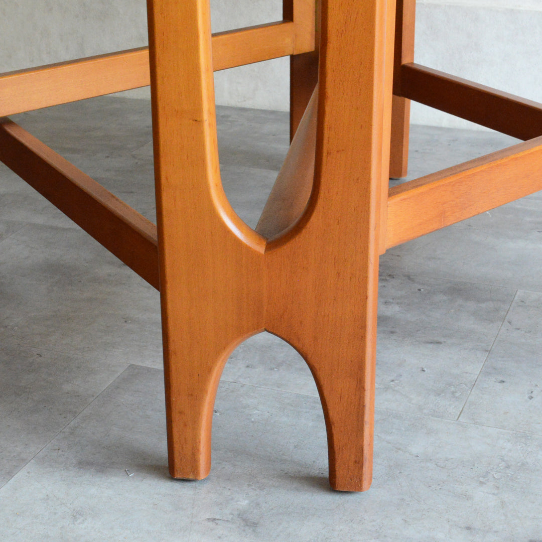 Jentique ジェンティーク　ゲートレッグテーブル 45（オーバル・天板剝離再塗装済）