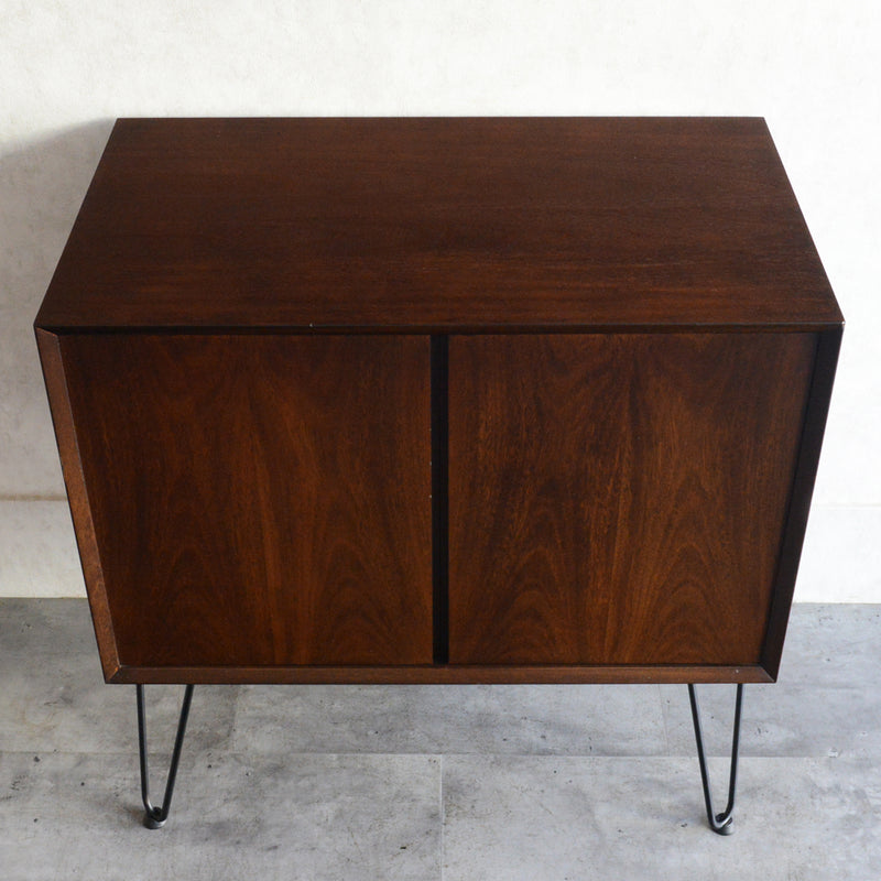 60S ヴィンテージ  チークキャビネット05(ヘアピンレッグ）